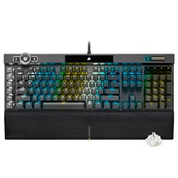 Teclado Gamer Mecânico Corsair K100 USB / RGB / Inglês - Preto (CH-912A014-NA)