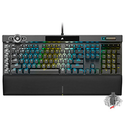 Teclado Gamer Mecânico Corsair K100 USB / RGB / Inglês - Preto (CH-912A01A-NA)