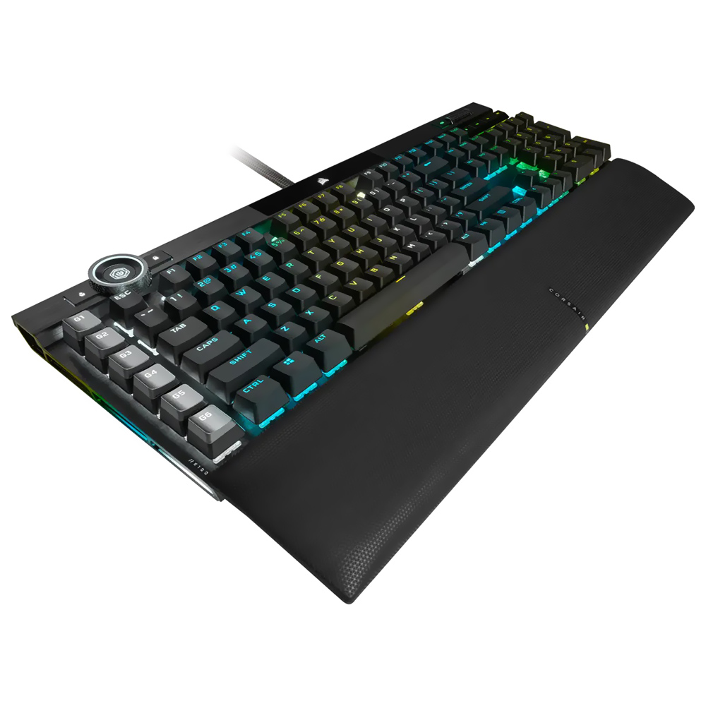 Teclado Gamer Mecânico Corsair K100 USB / RGB / Inglês - Preto (CH-912A01A-NA)