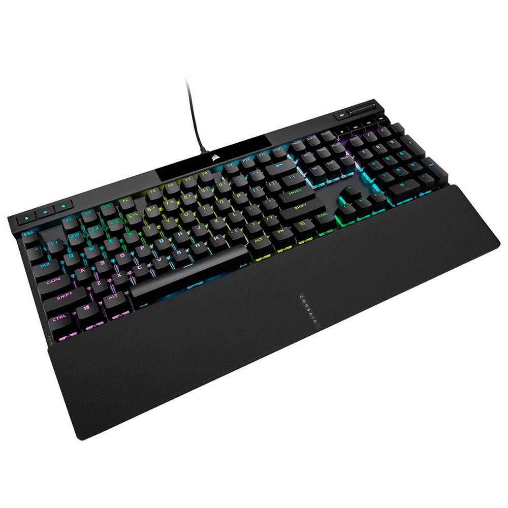 Teclado Gamer Mecânico Corsair K70 RGB Pro USB / RGB / Cherry MX RED / Inglês - Preto (CH-9109410-NA)