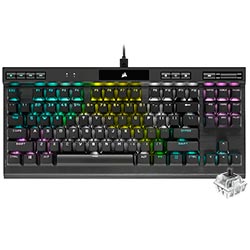 Teclado Gamer Mecânico Corsair K70 RGB TKL Champion USB / Corsair OPX / Inglês - Preto (CH-911901A-NA)