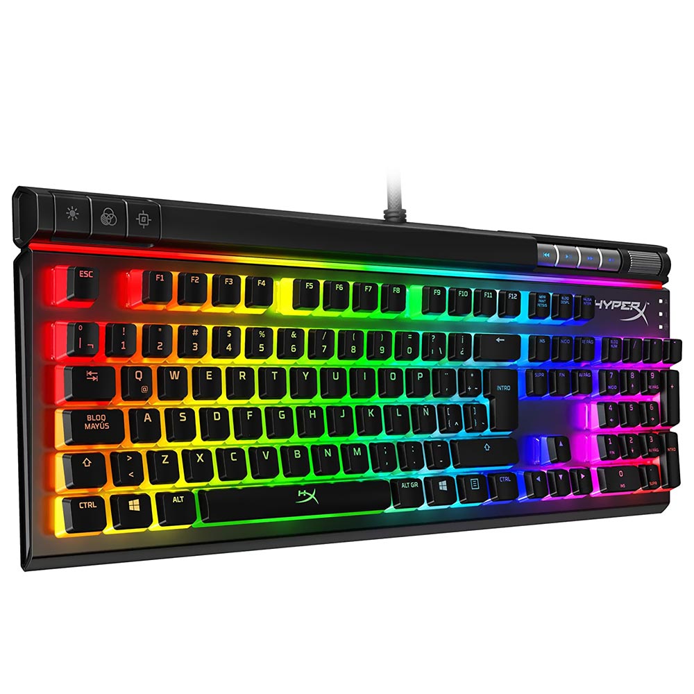 Teclado Gamer Mecânico Hyperx Alloy Elite 2 USB / RGB / Espanhol - Preto (HKBE2X-1X-LA/G)