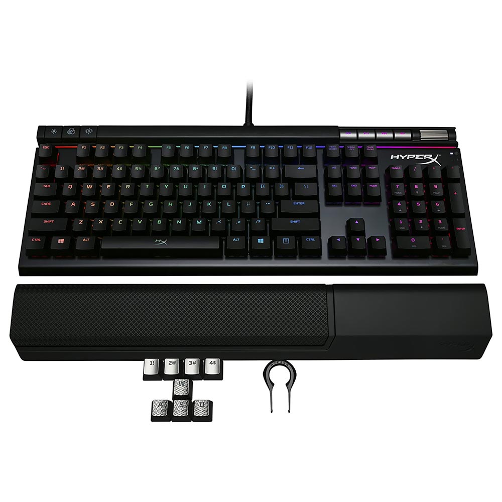 Teclado Gamer Mecânico Hyperx Alloy Elite USB / RGB / Inglês - Preto (HX-KB2BR2-US/R2)