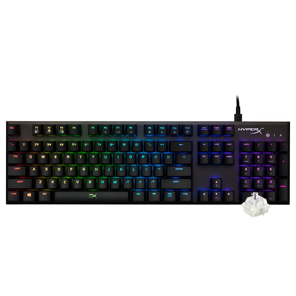 Teclado Gamer Mecânico Hyperx Alloy FPS USB / RGB / Inglês - Preto (HX-KB1SS2-US)