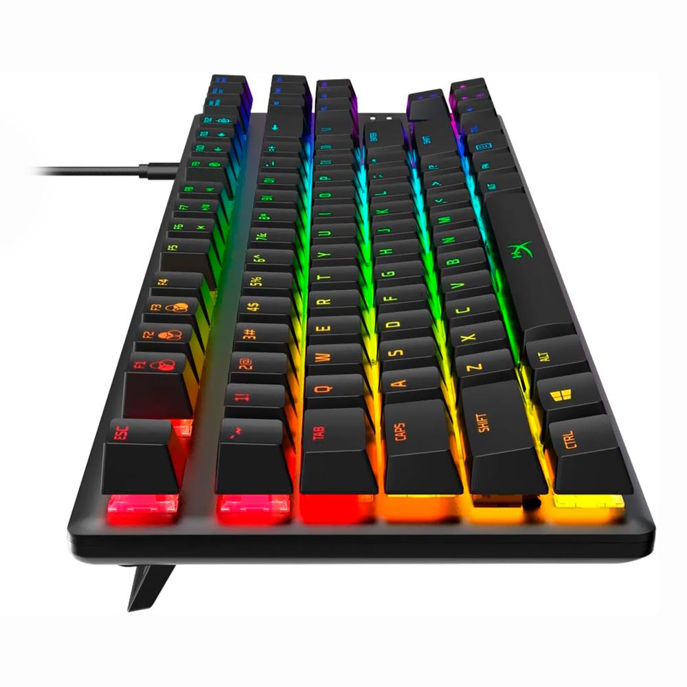 Teclado Gamer Mecânico Hyperx Alloy Origins Core USB / RGB / Blue / Inglês - Preto (4P5P2AA#ABA)