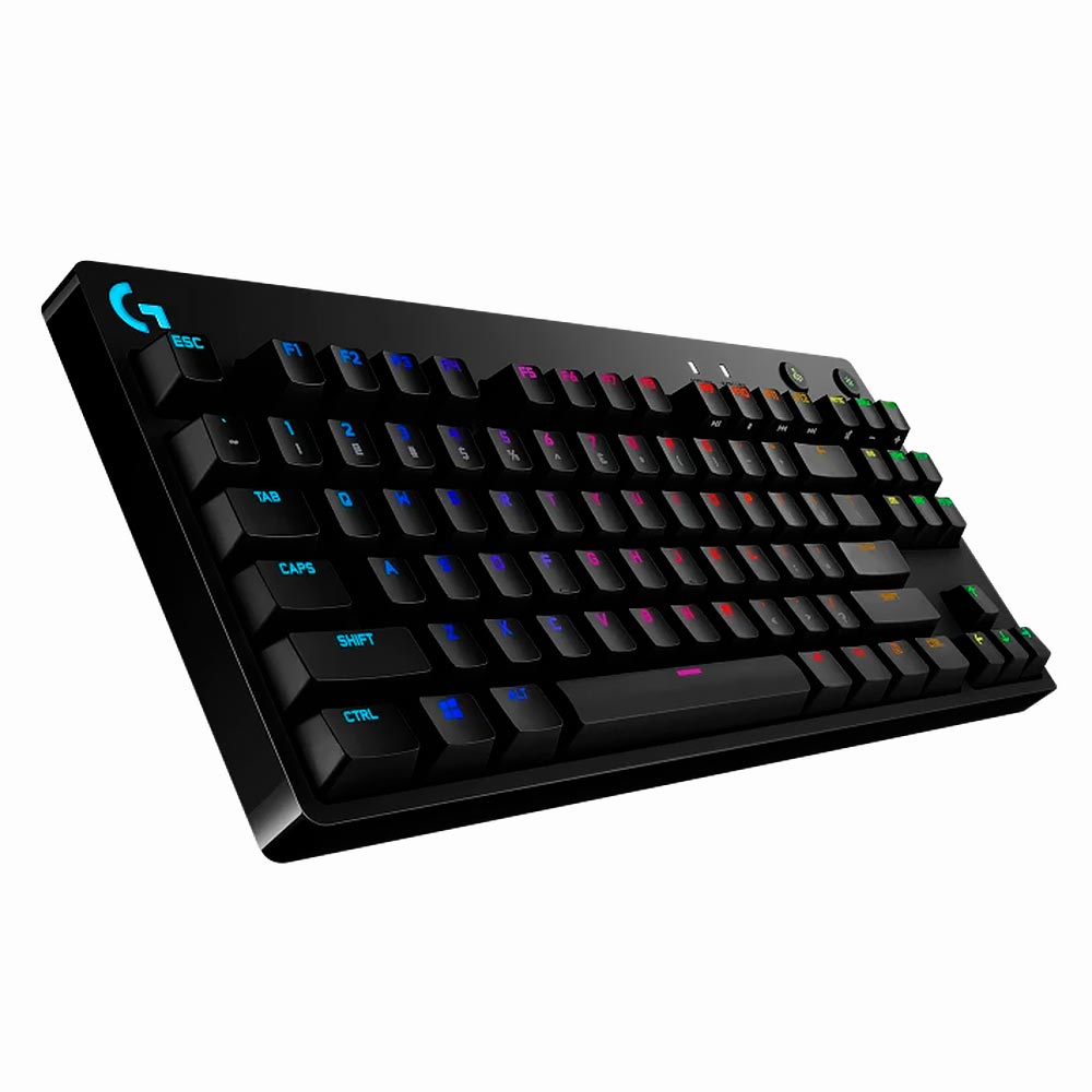 Teclado Gamer Mecânico Logitech G-PRO USB / RGB / Inglês - Preto (920-009388)