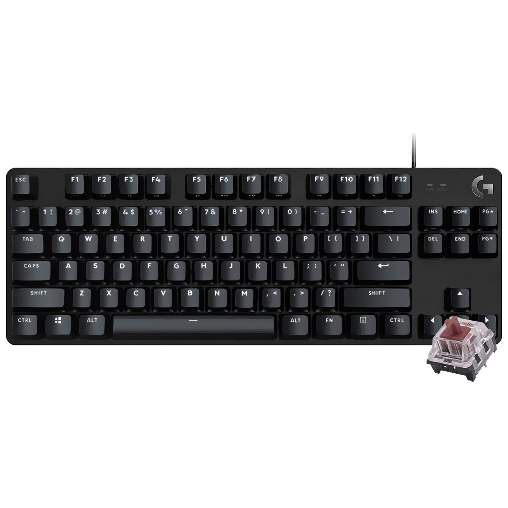 Teclado Gamer Mecânico Logitech G413 TKL SE USB / Inglês - Preto (920-010442)