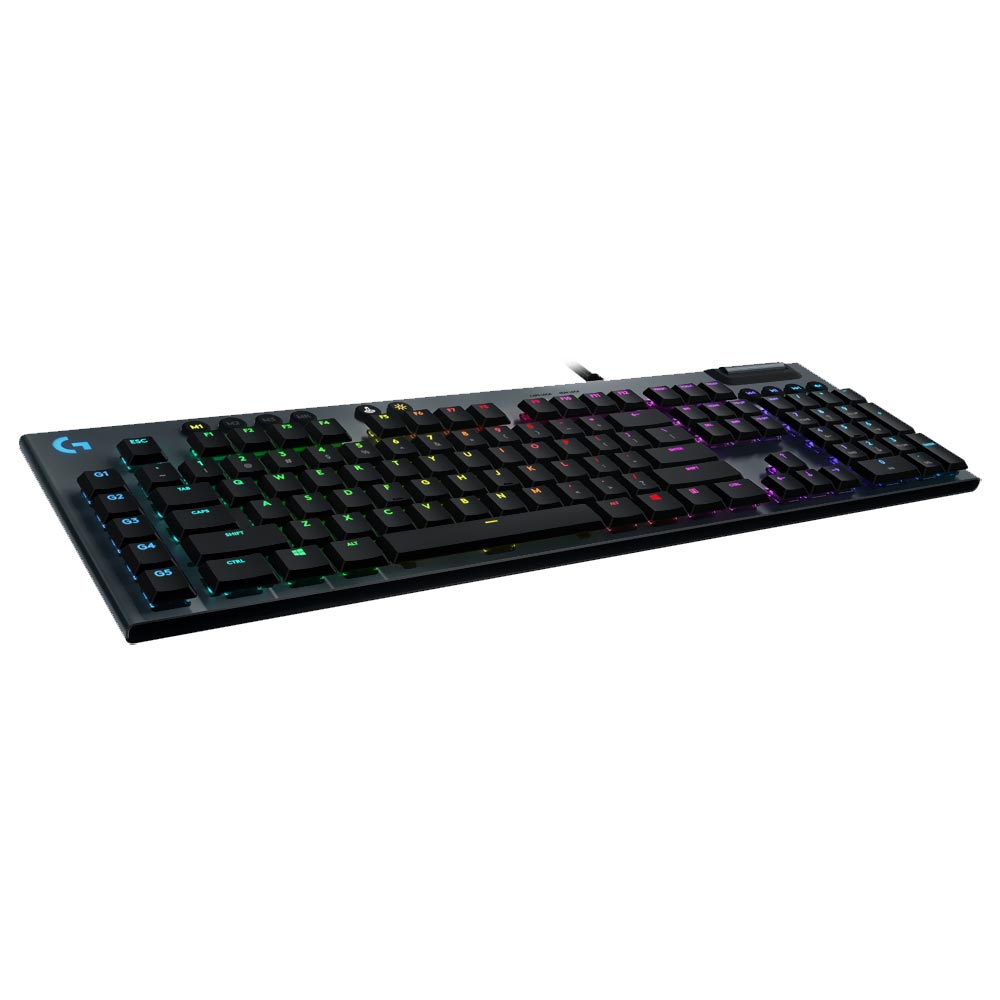 Teclado Gamer Mecânico Logitech G815 GL Tactile USB / RGB / Inglês - Preto (920-008984)