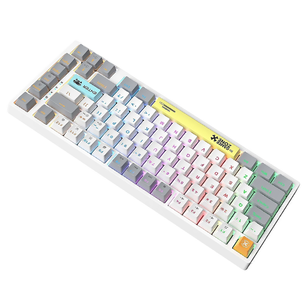 Teclado Gamer Mecânico Onikuma G58 USB / RGB / Tea / Inglês - Branco