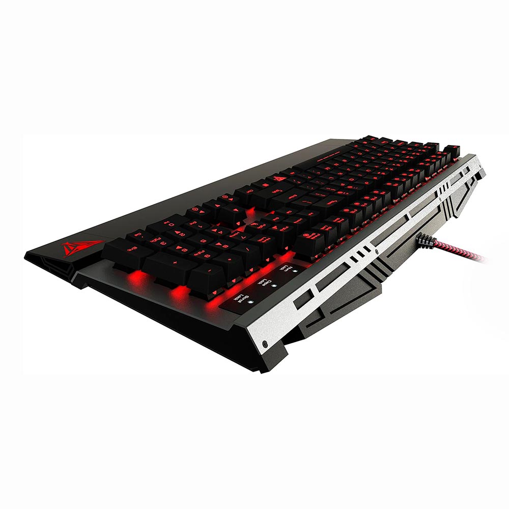 Teclado Gamer Mecânico Patriot Viper V730 USB / LED / Brown / Inglês - Preto (PV730MBULGM)