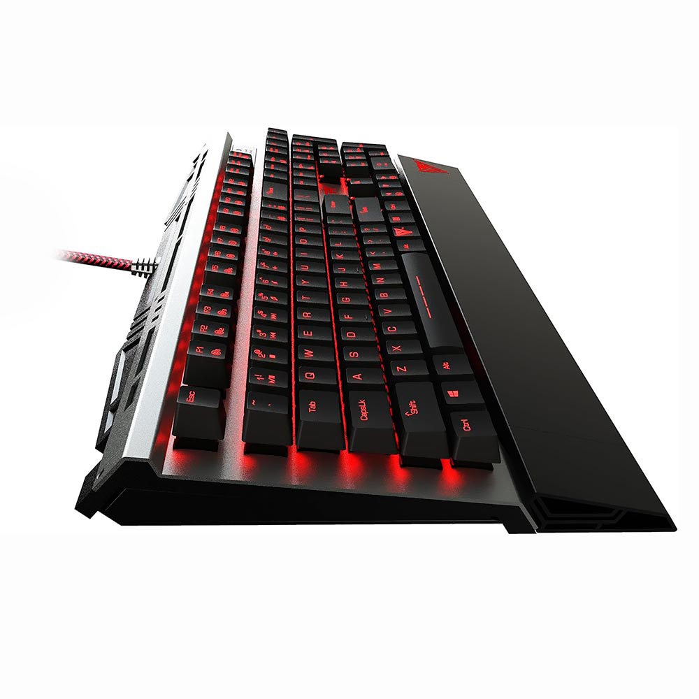 Teclado Gamer Mecânico Patriot Viper V730 USB / LED / Brown / Inglês - Preto (PV730MBULGM)