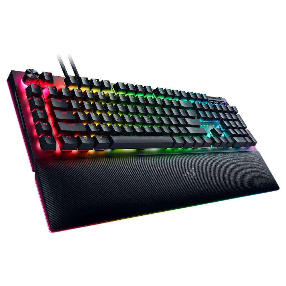 Teclado Gamer Mecânico Razer Blackwidow V4 Pro USB / RGB / Inglês - Preto (RZ03-04680200-R3U1)