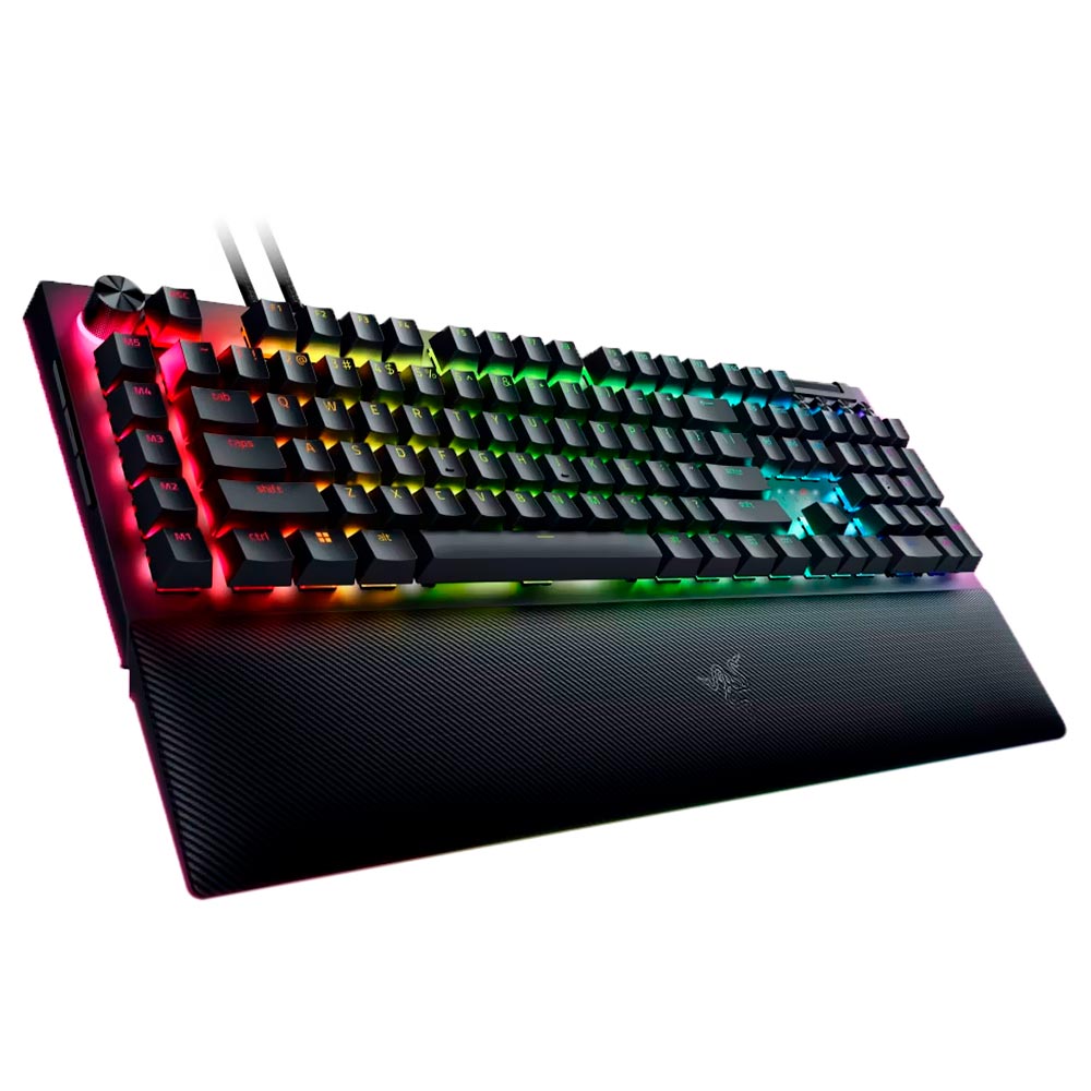 Teclado Gamer Mecânico Razer Blackwidow V4 Pro USB / RGB / Yellow / Inglês - Preto (RZ03-04681900-R3U1)