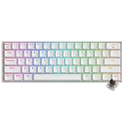 Teclado Gamer Mecânico Redragon K530W-RGB-PRO Draconic Pro Wireless / RGB / Brown / Inglês - Branco