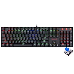 Teclado Gamer Mecânico Redragon K551RGB-1 Mitra USB / RGB / Inglês - Preto