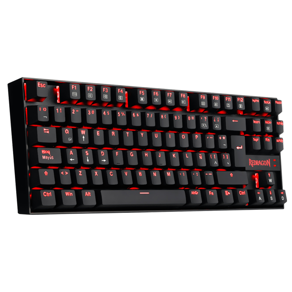 Teclado Gamer Mecânico Redragon K552-2 Kumara USB / Espanhol - Preto