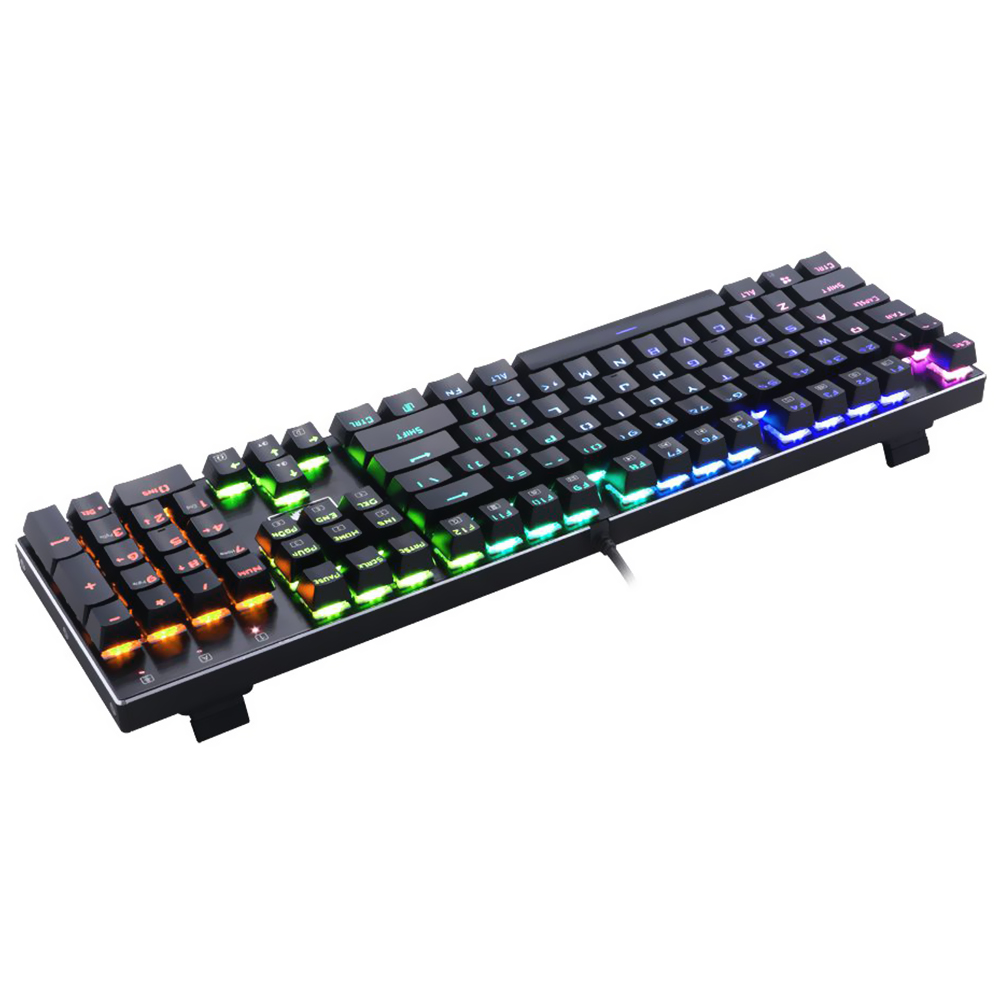Teclado Gamer Mecânico Redragon K556RGB Devarajas USB / RGB / Red / Inglês - Preto