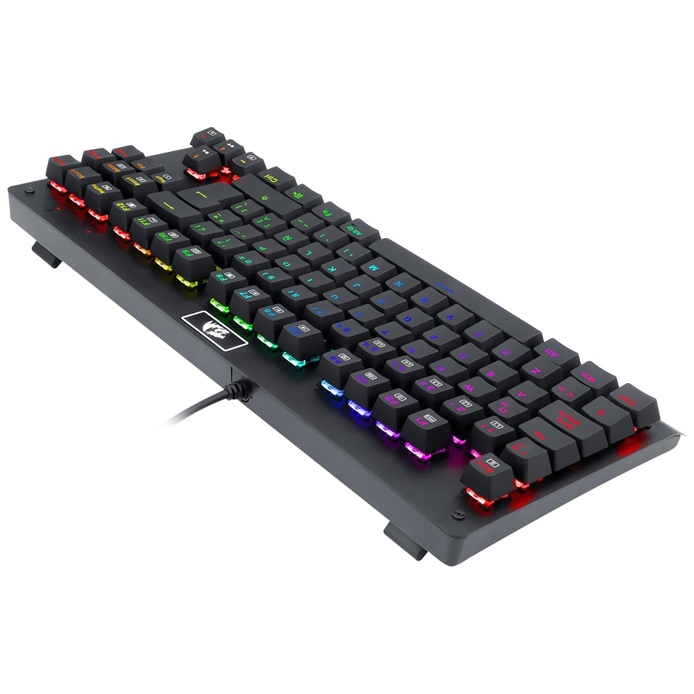 Teclado Gamer Mecânico Redragon K568RGB-1 Dark Avenger USB / RGB / Espanhol - Preto
