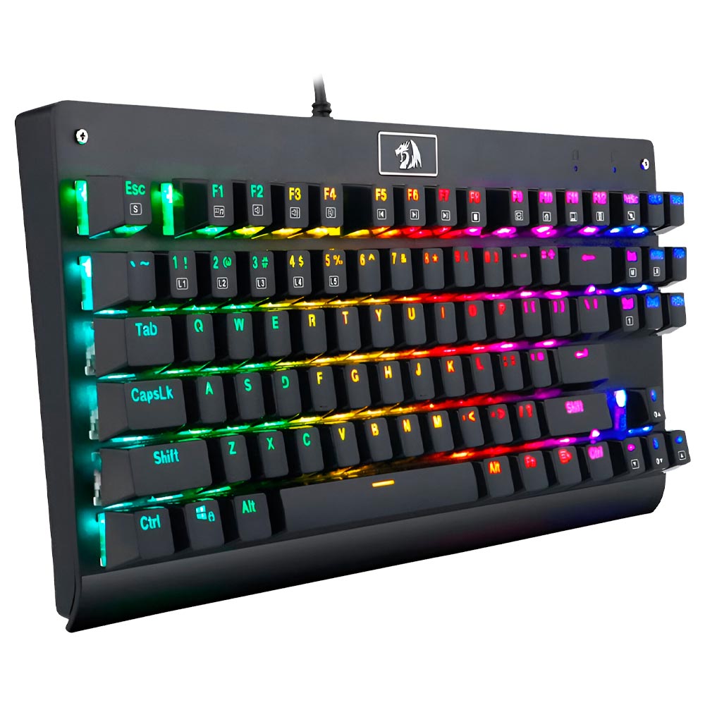 Teclado Gamer Mecânico Redragon K568RGB-1 Dark Avenger USB / RGB / Inglês - Preto