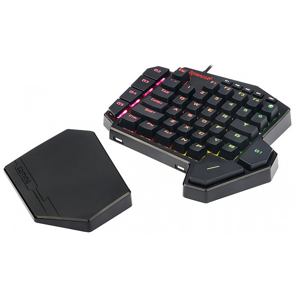 Teclado Gamer Mecânico Redragon K585RGB Diti USB / RGB / Red / Inglês - Preto