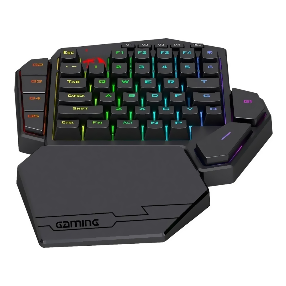 Teclado Gamer Mecânico Redragon K585RGB-PRO Diti Pro Wireless / RGB / Red / Inglês - Preto