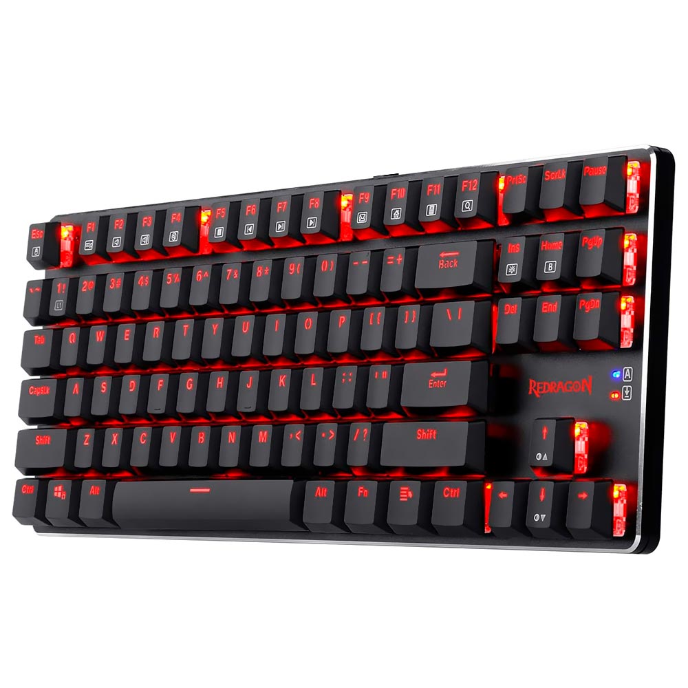 Teclado Gamer Mecânico Redragon K590-RE Mahoraga Wireless / RED / Inglês - Preto