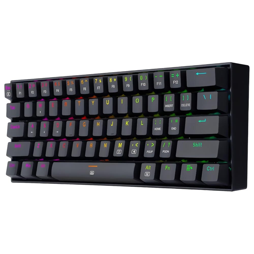 Teclado Gamer Mecânico Redragon K630RGB Dragonborn USB / RGB / Blue / Inglês - Preto