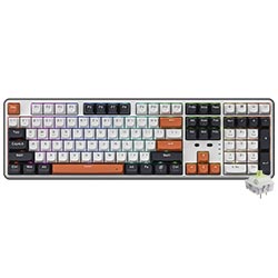 Teclado Gamer Mecânico Redragon K689WBO-RGB-PRO Wyvern Pro Wireless / RGB / Inglês - Branco / Preto