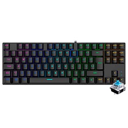 Teclado Gamer Mecânico Satellite GK-51 USB / RGB / Inglês - Preto