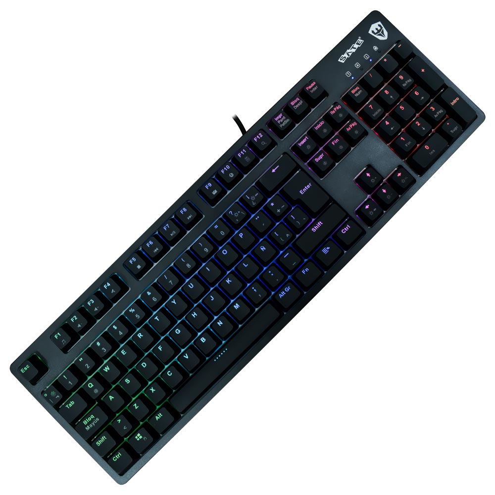 Teclado Gamer Mecânico Satellite K62 USB / RGB / Espanhol - Preto