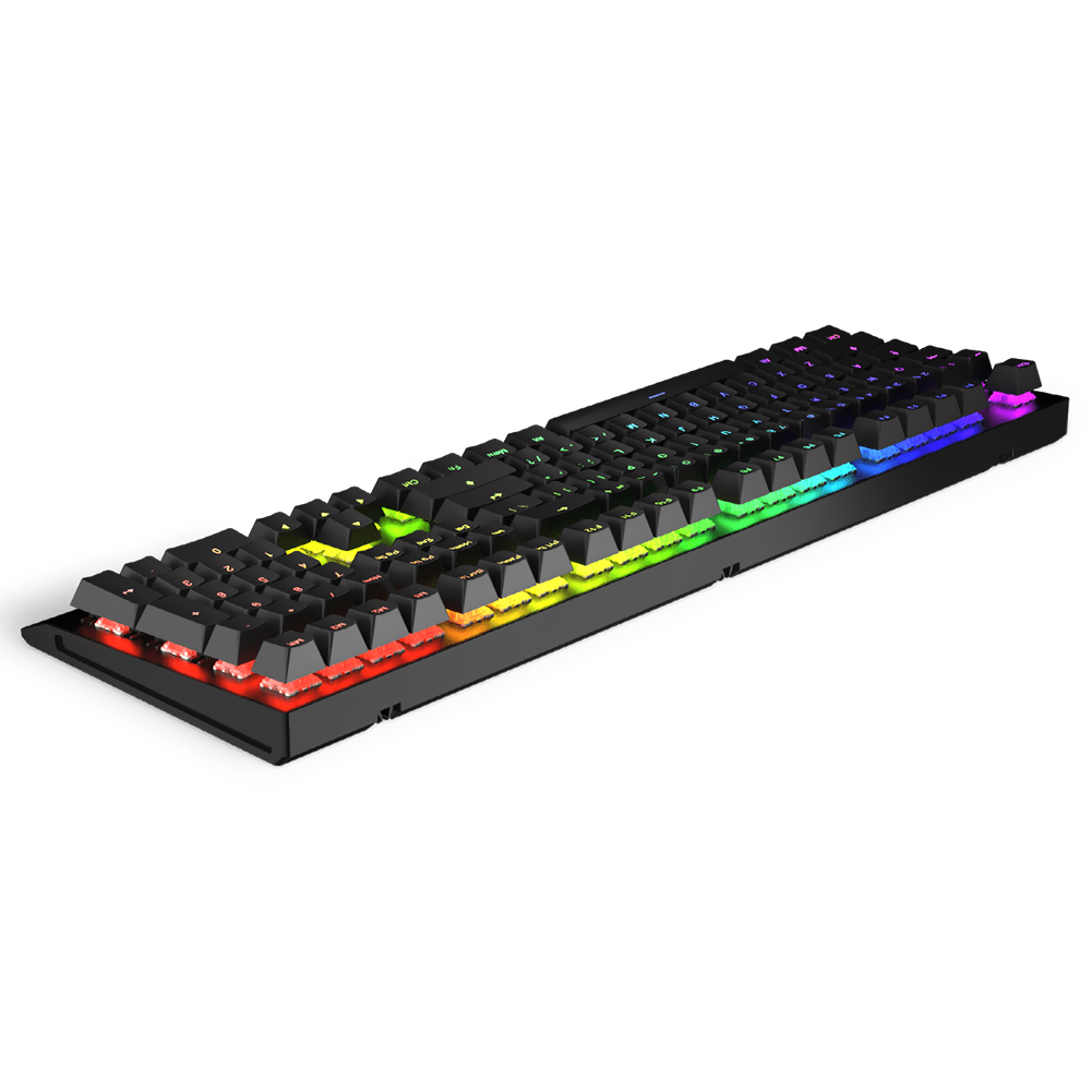 Teclado Gamer Mecânico Wooting Twohe USB / Lekker / RGB / Inglês - Preto
