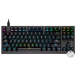Teclado Gamer Óptico Mecânico Corsair K60 Pro TKL USB / RGB / Inglês - Preto (CH-911D01A-NA)