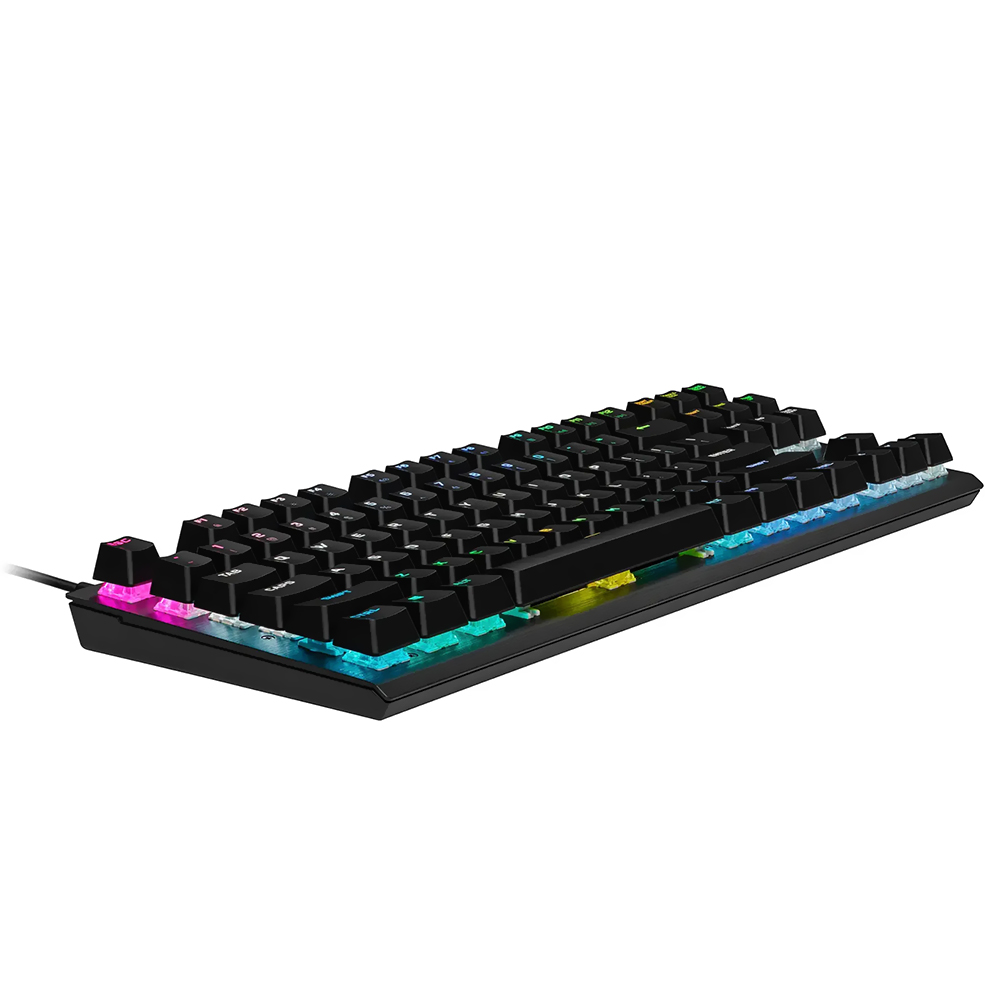 Teclado Gamer Óptico Mecânico Corsair K60 Pro TKL USB / RGB / Inglês - Preto (CH-911D01A-NA)