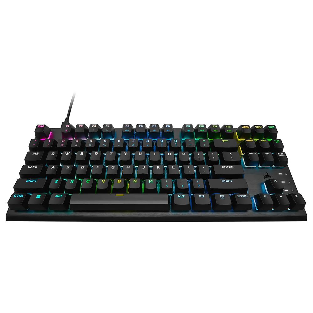 Teclado Gamer Óptico Mecânico Corsair K60 Pro TKL USB / RGB / Inglês - Preto (CH-911D01A-NA)