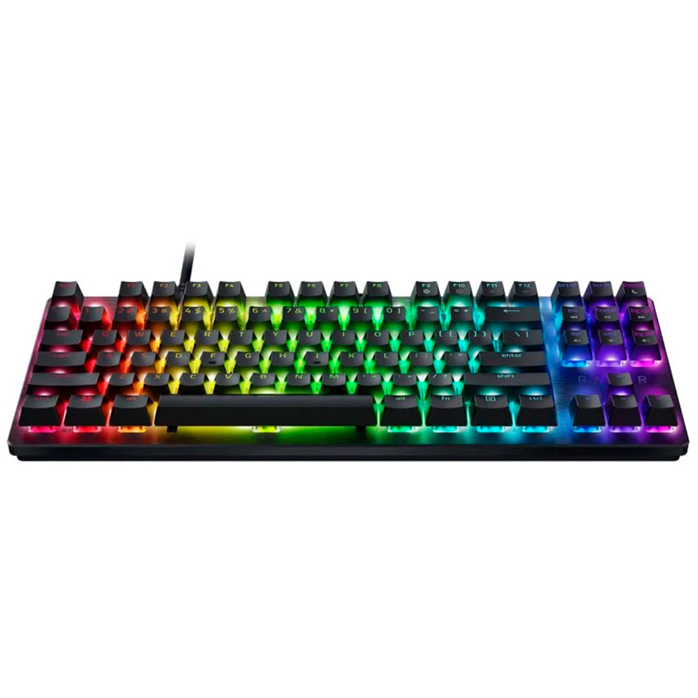 Teclado Gamer Óptico Razer Huntsman Mini USB / Purple / RGB / Espanhol - Preto (RZ03-03392900-R311)