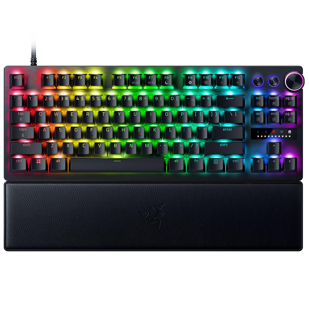 Teclado Gamer Óptico Razer Huntsman V3 Pro Analog USB / RGB / Inglês - Preto (RZ03-04970200-R3U1)
