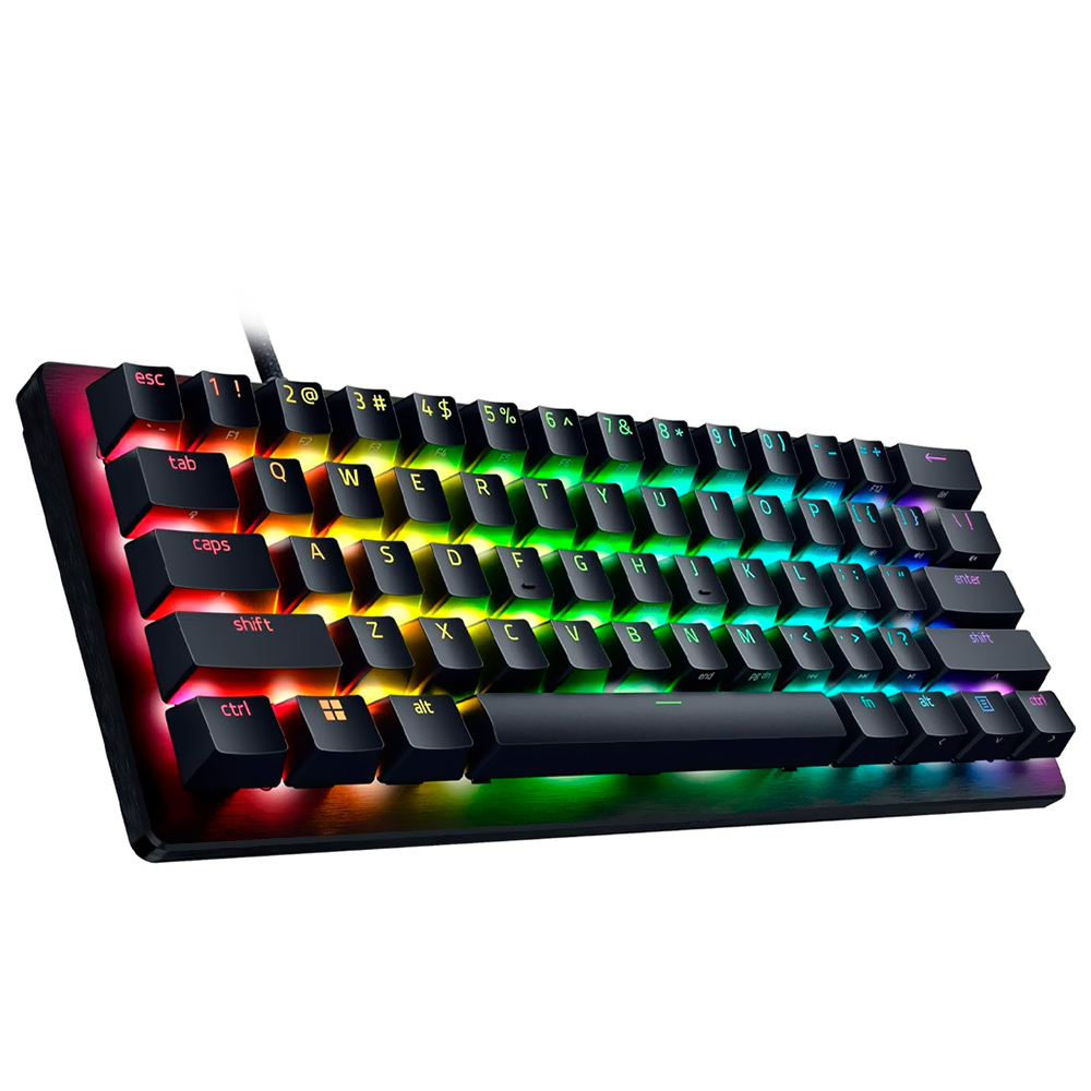 Teclado Gamer Óptico Razer Huntsman V3 Pro Mini Analog USB / RGB / Inglês - Preto (RZ03-04990200-R3U1)