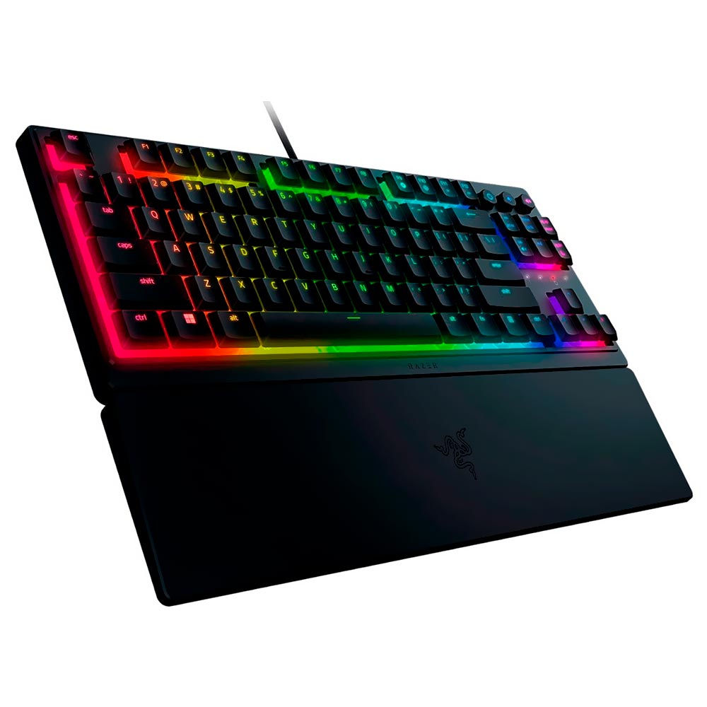 Teclado Gamer Razer Ornata V3 Tenkeyless USB / RGB / Inglês - Preto (RZ03-04880200-R3U1)