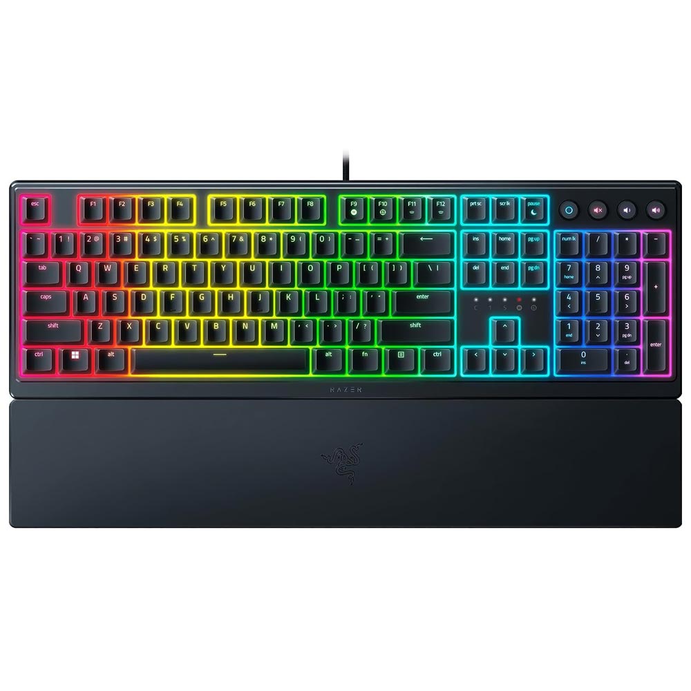 Teclado Gamer Razer Ornata V3 USB / RGB / Inglês - Preto (RZ03-04460200-R3U1)