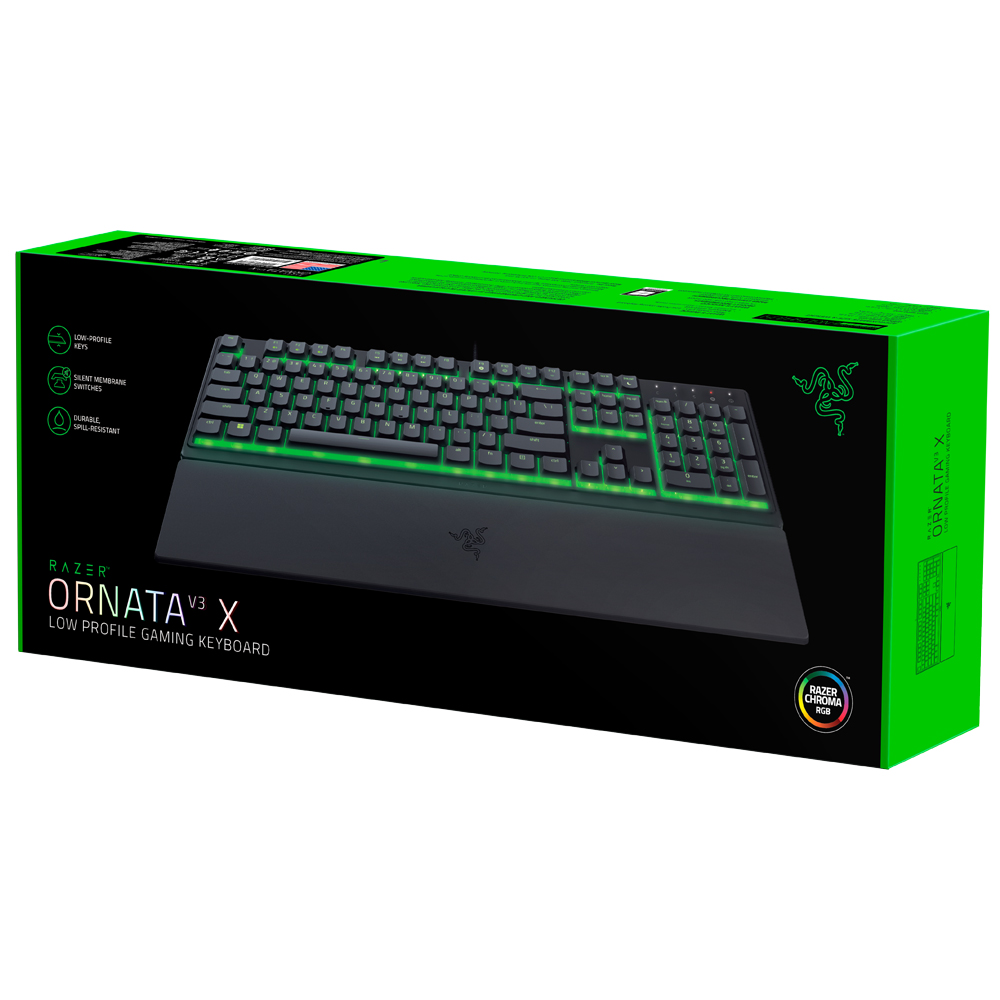 Teclado Gamer Razer Ornata V3 X USB / RGB / Espanhol - Preto (RZ03-04471100-R311)