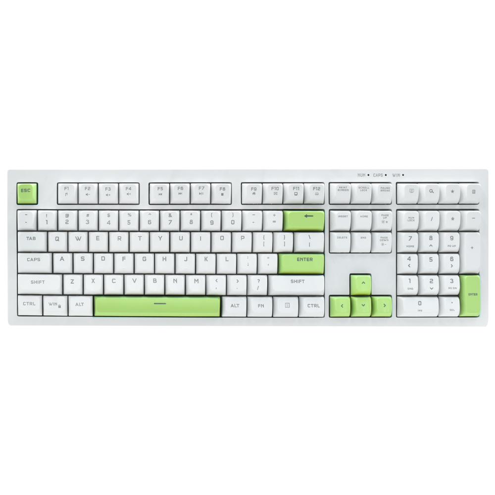 Teclado Gamer Redragon K518-RGB-WG Crux USB / RGB / Inglês - Branco