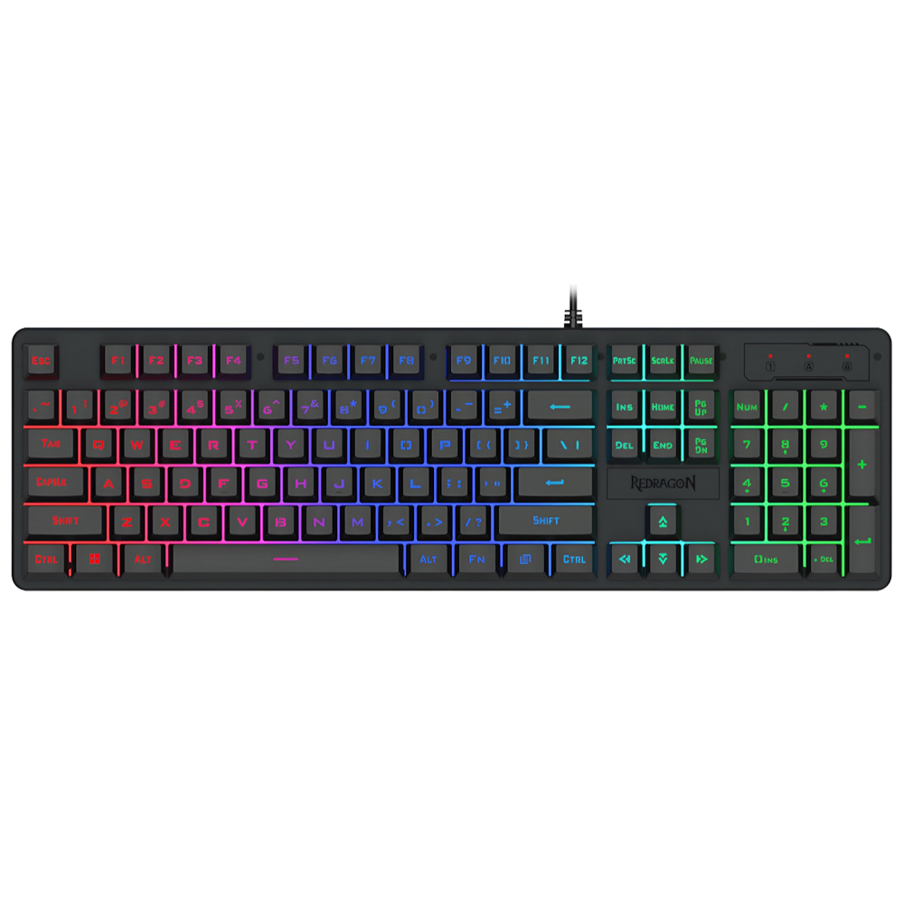 Teclado Gamer Redragon K521-RGB Netherbane USB / RGB / Inglês - Preto