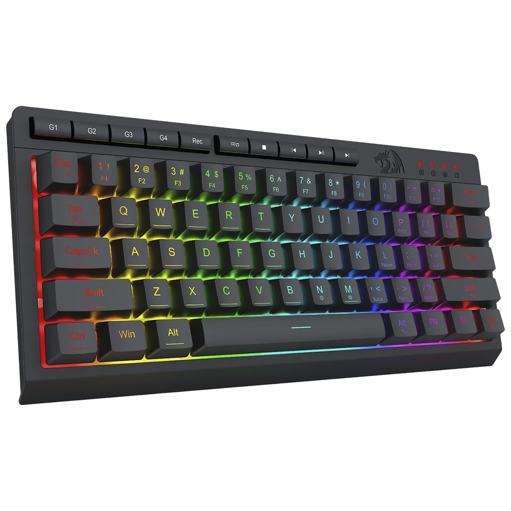 Teclado Gamer Redragon K522-RGB Shiva 61 USB / RGB / Inglês - Preto