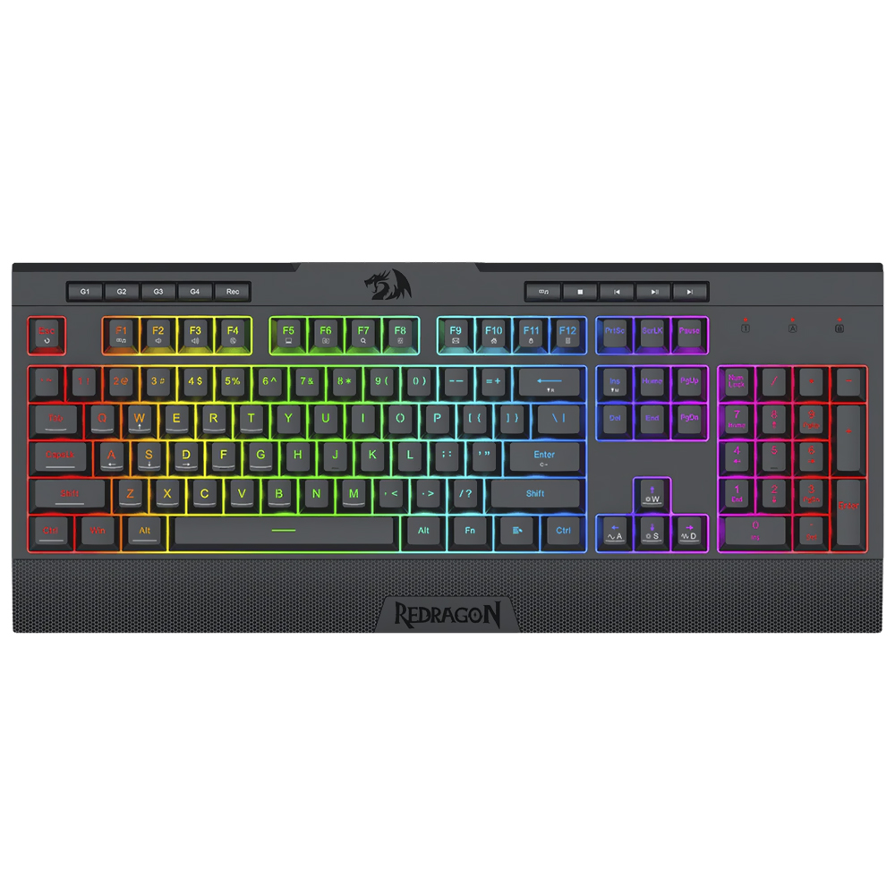 Teclado Gamer Redragon K525-RGB Shiva Lite USB / RGB / Inglês - Preto