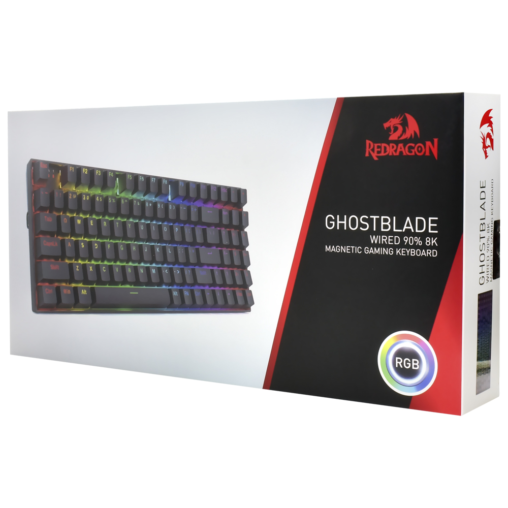 Teclado Gamer Redragon K735-RGB Ghostblade USB / RGB / Inglês - Preto