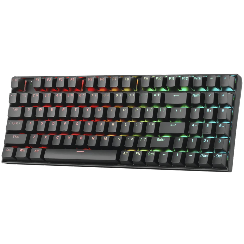 Teclado Gamer Redragon K736-PRO-M Nephrite Pro Wireless / RGB / Inglês - Preto