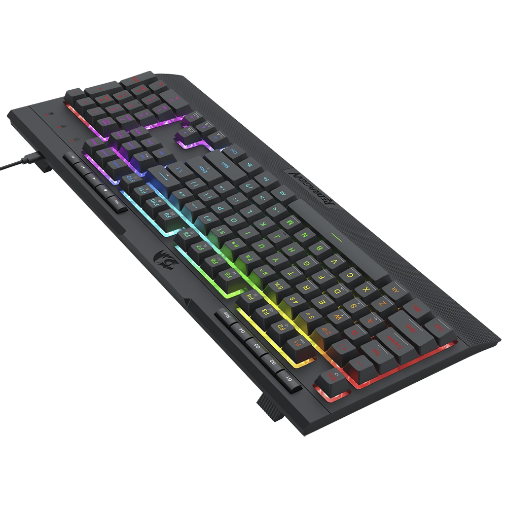 TECLADO GAMER WIRELESS REDRAGON K525RGB-PRO SHIVA PRO BLUETOOTH RGB INGLES PRETO 