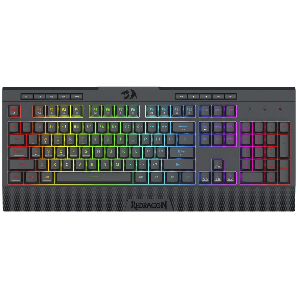 TECLADO GAMER WIRELESS REDRAGON K525RGB-PRO SHIVA PRO BLUETOOTH RGB INGLES PRETO 