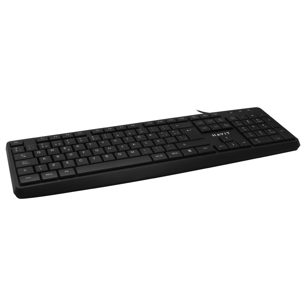 Teclado Havit HV-KB2006 USB / Espanhol / Português - Preto