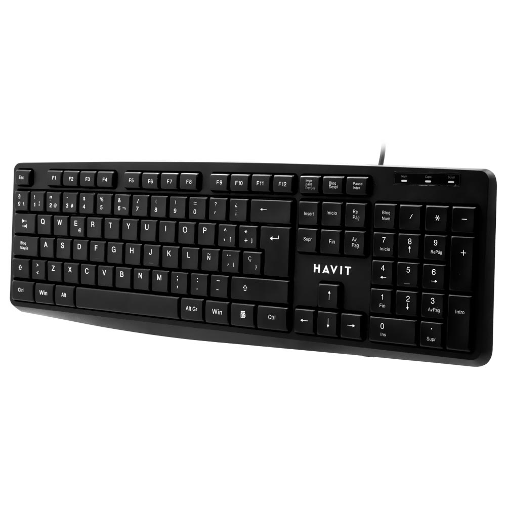 Teclado Havit HV-KB2006 USB / Espanhol / Português - Preto